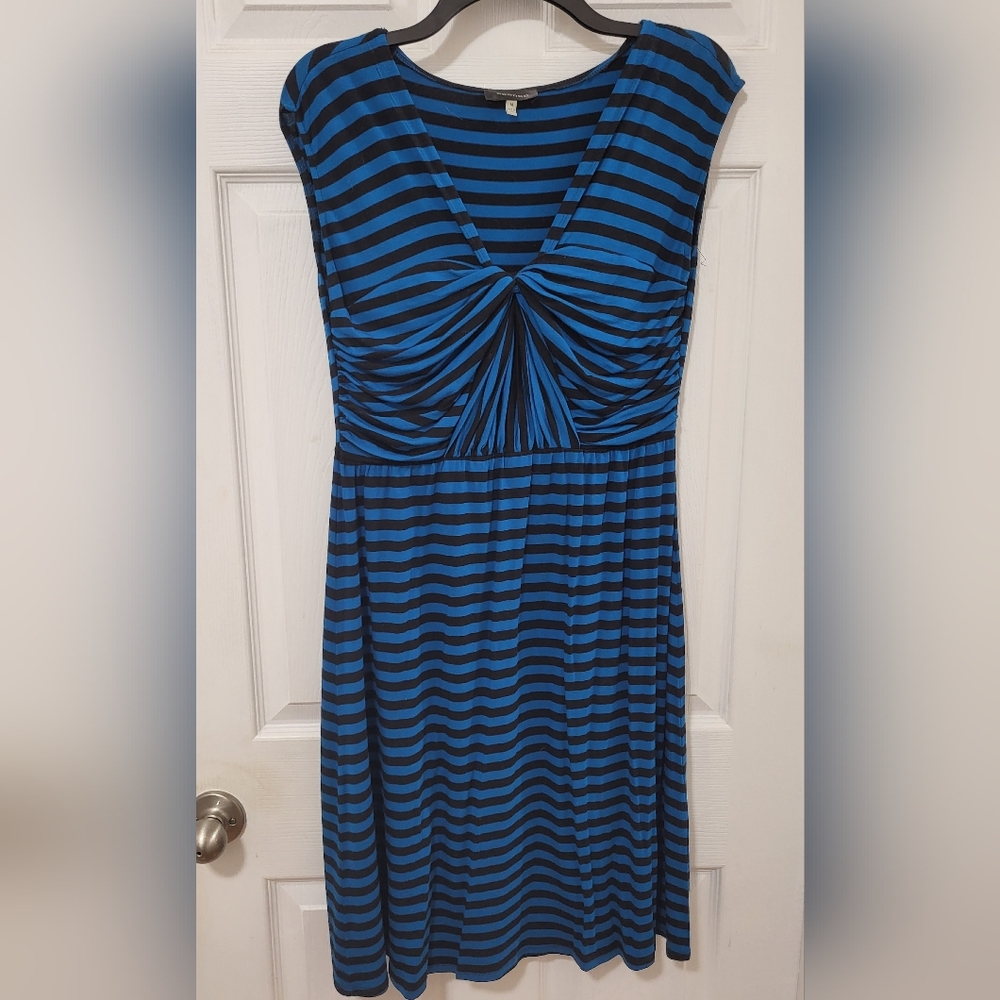Spense, Medium, blue & black striped dress